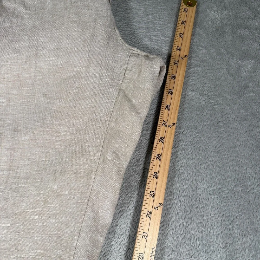 Daniel Hechter Linen Pants Mens Large Beige‎ Lightweight Vacation Summer NWT